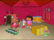 "I hear lots of animals in the barn!"