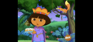 "He'll try to swipe the Three Kings cake!" (But we need the cake for the party! Help us stop Swiper!)