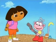 Now they made it to the top, the magic stick will do its trick!