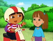 "Friends HELP friends!" she said to her. (Hey! That's what Boots said! She got that from HIM!)
