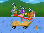 It's the Fiesta Trio on a handcar!