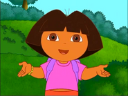 Every time you see Swiper, yell "SWIPER!". (Except for Dora and the gang; they’ll softly say it.) (song starts)