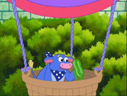 He has his scuba gear,