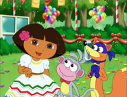 Dora liked watching the friendship bracelets glow