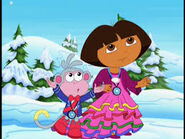 Dora and boots walkin