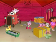 Here they are! The cow was behind the tractor.