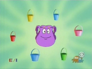 "I have LOTS of pails!" says Backpack. "But Dora wants her little blue pail to carry the blueberries!" First let’s find all the pails that are blue.