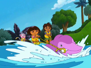 "We're waterskiing!"