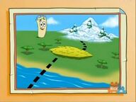 Boots is flying over the Ocean, the Tall Grass, and he will end up at Polar Bear Mountain! We have to save Boots in time!