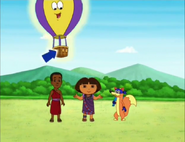 The hot-air balloon!