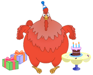 Dora the Explorer Big Red Chicken Character Birthday Party