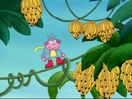 The viewer tells Boots they need three bananas.