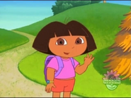 Dora gives a recap. Help her out! "There are three piggies."