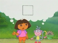 Square, right! And what color is it?