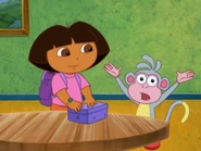 "Yeah, he'll try to SWIPE Daisy's present!” Boots replied.