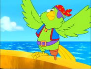 Pirate Parrot cheers for them.