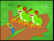 "Thanks, Diego! Thanks, Diego! RUK-RUK-RUK!" they sang happily.