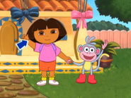 (click, beep) Congratulations and enjoy being a big sister, Dora!