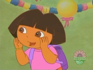Dora told him not yet. "Wait! Wait!” she said. (Sorry, Boots…)