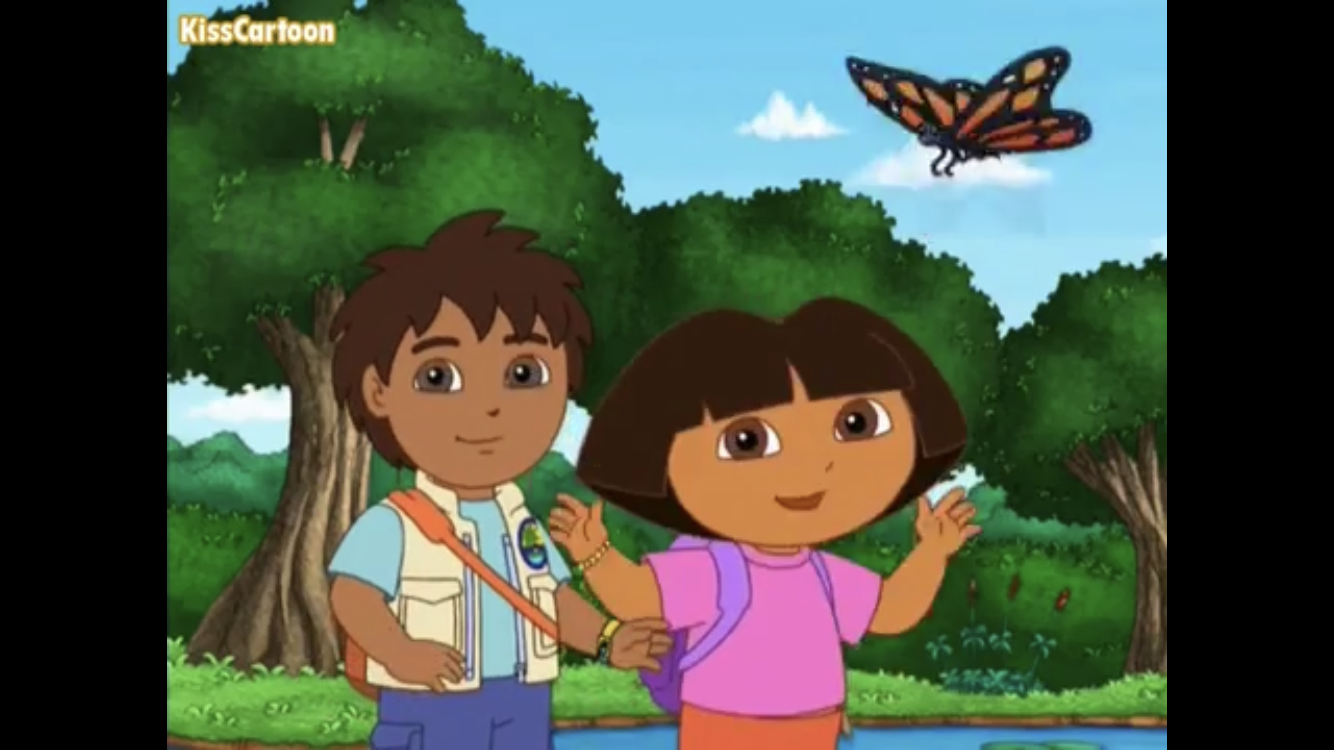 Diego and Dora Help Baby Monarch Get to the Festival Dora the