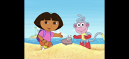 to open the clam!" says Dora.