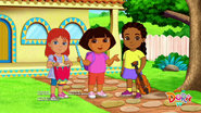 Dora's favorite part was playing "Wheels on the Bus" with the Kid Orchestra for Gus the Bus!