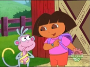 It sounds like she's hiding inside the barn!
