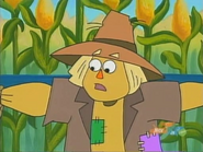 "I'm sorry! But I'm a scarecrow! My job is to scare birds!" said Mr. Scarecrow.