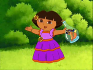 Dora's all dressed up!