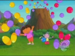 Dora has a ball