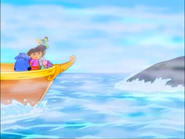 "The whale can't see us!