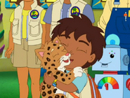 Diego hugs Baby Jaguar.