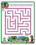 A printable maze used to promote this episode.