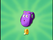 And Backpack sings her catchphrase as well!