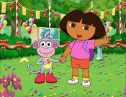 Dora explains that today is a very special day. "Today is Friendship Day!