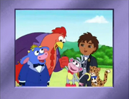(passes the mic to Big Red Chicken)