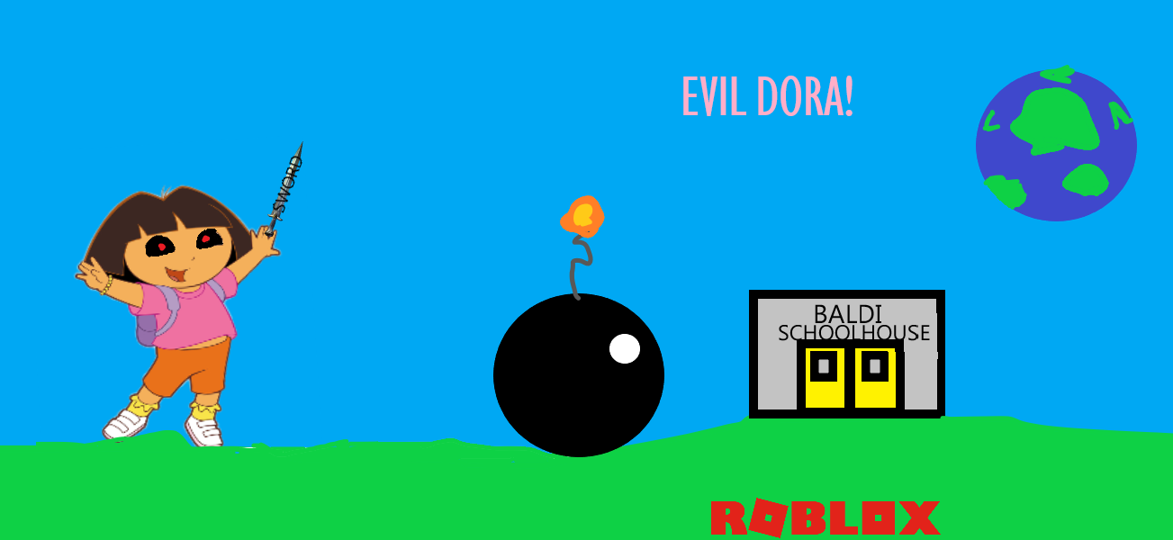 I TOLD YOU DORA WAS EVIL!!!  Roblox, Fotos de personagens, Capas legais