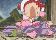 Doremi enttarnt durch Zufall Majo Leed als Hexenfrosch