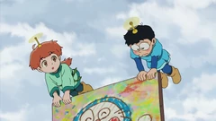 Nobita xấu hổ trước mặt Mairo vì bức tranh của minh