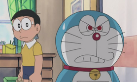 Nobita nghi ngo Doraemon