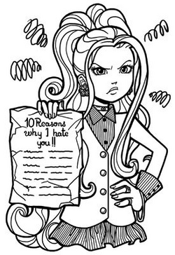 ever after high coloring pages blondie locks