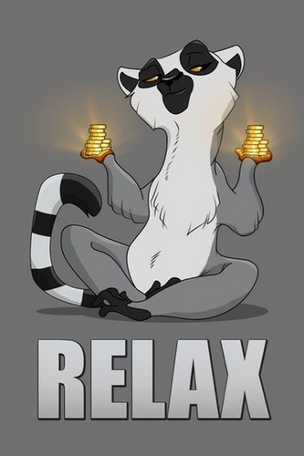 Relax, you're doing fine - logo