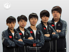 Ferrari_430, Faith, Zhou, YYF, and ChuaN at The International 2012