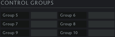 Settings hotkeys advanced control groups