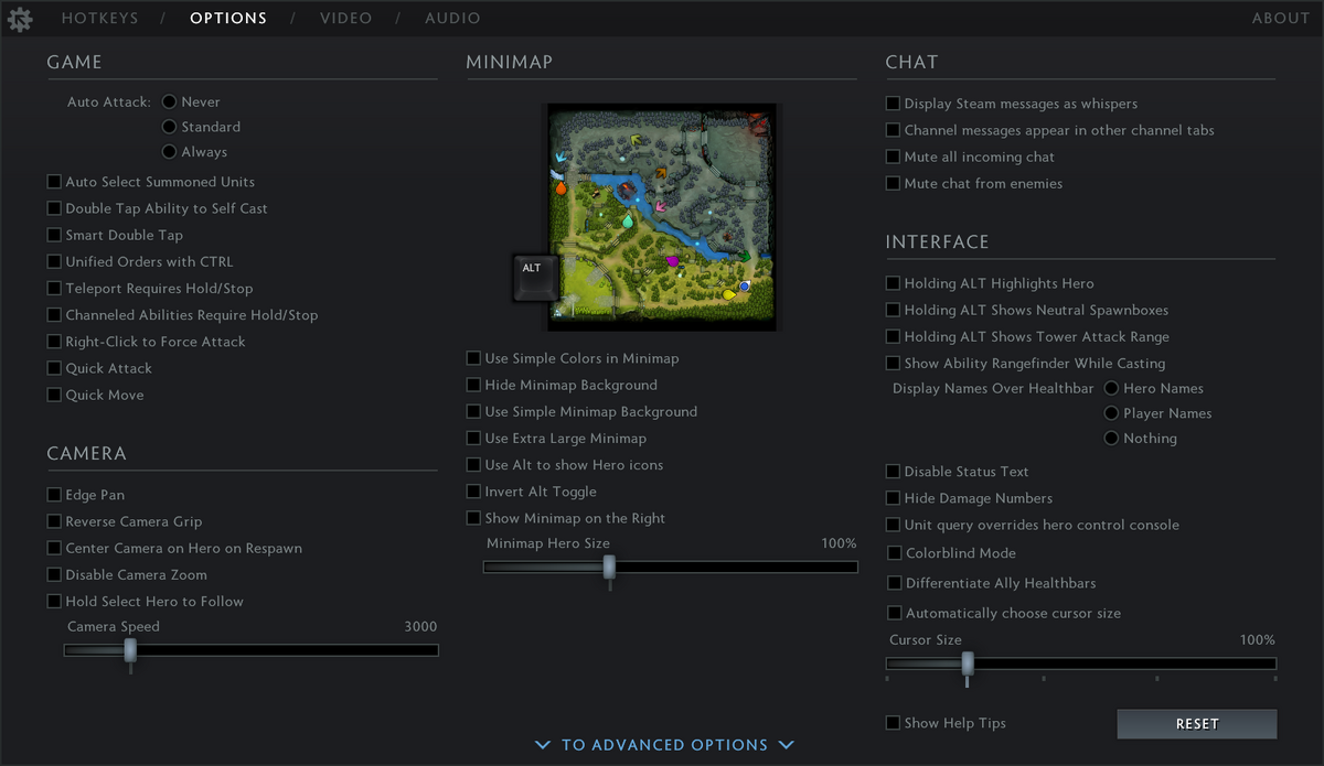 Game settings Dota 2 Wiki