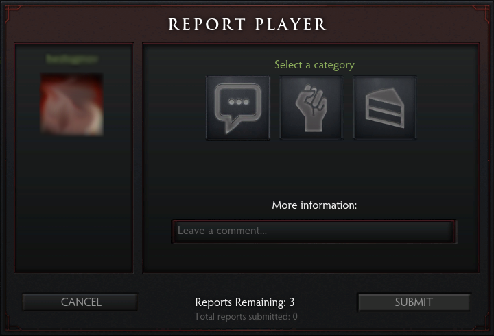 Reports-window