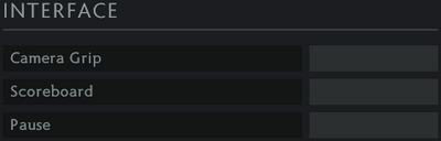 Settings hotkeys basic interface