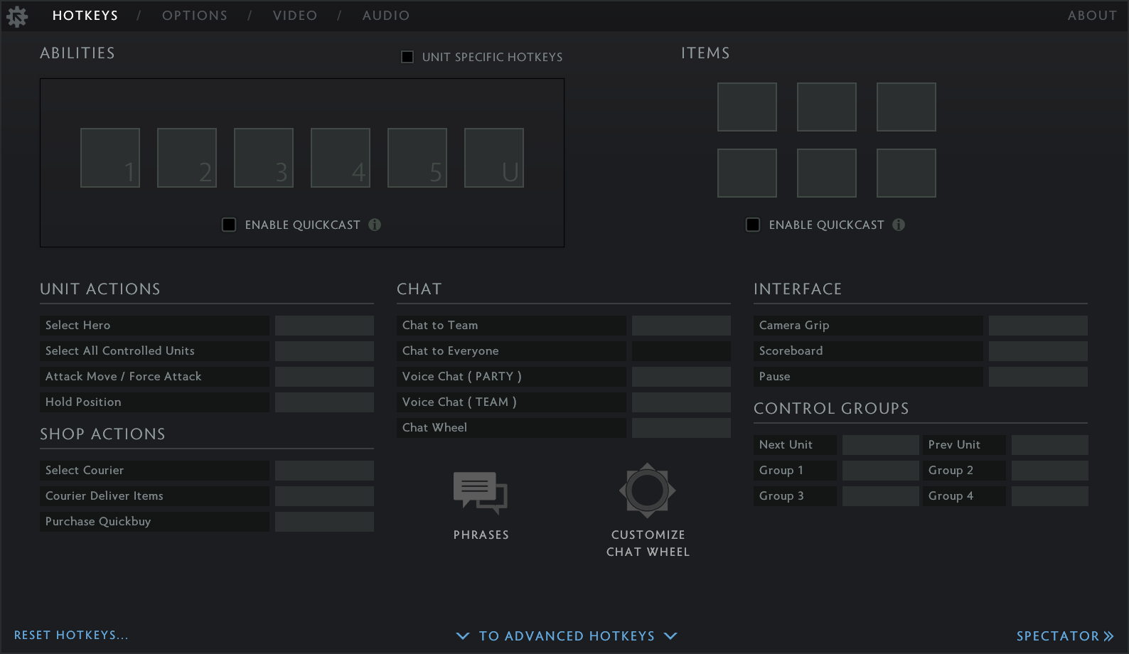 company of heroes hotkeys change