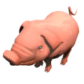 Pig model, used by Scythe of Vyse, Pig Pole, and Poison Touch