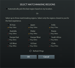 Matchmaking-regions